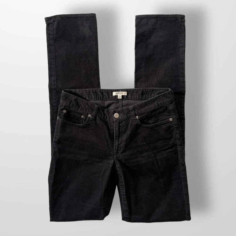 Helmet Lang Mini Corduroy Black Pant - Picture 4 of 9